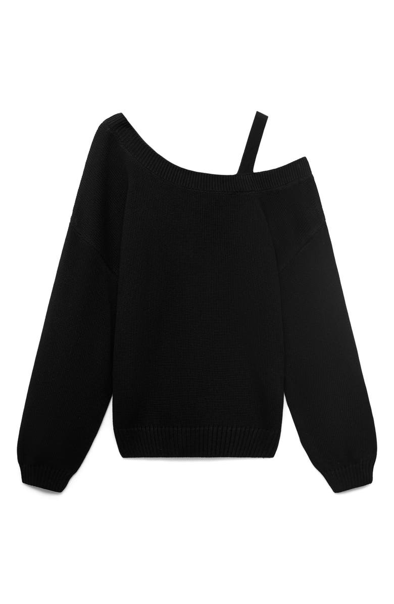 MANGO TEEN Off the Shoulder Cotton Sweater, Alternate, color, 
