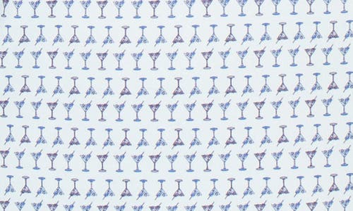 Tailorbyrd Martini Glasses Performance Golf Polo In Blue