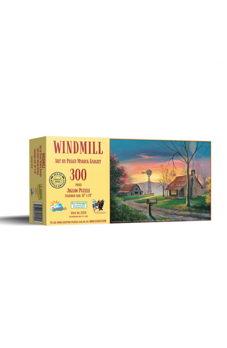 Sunsout Windmill 300 piece Jigsaw Puzzle for Adults, Main, color, Multicolor