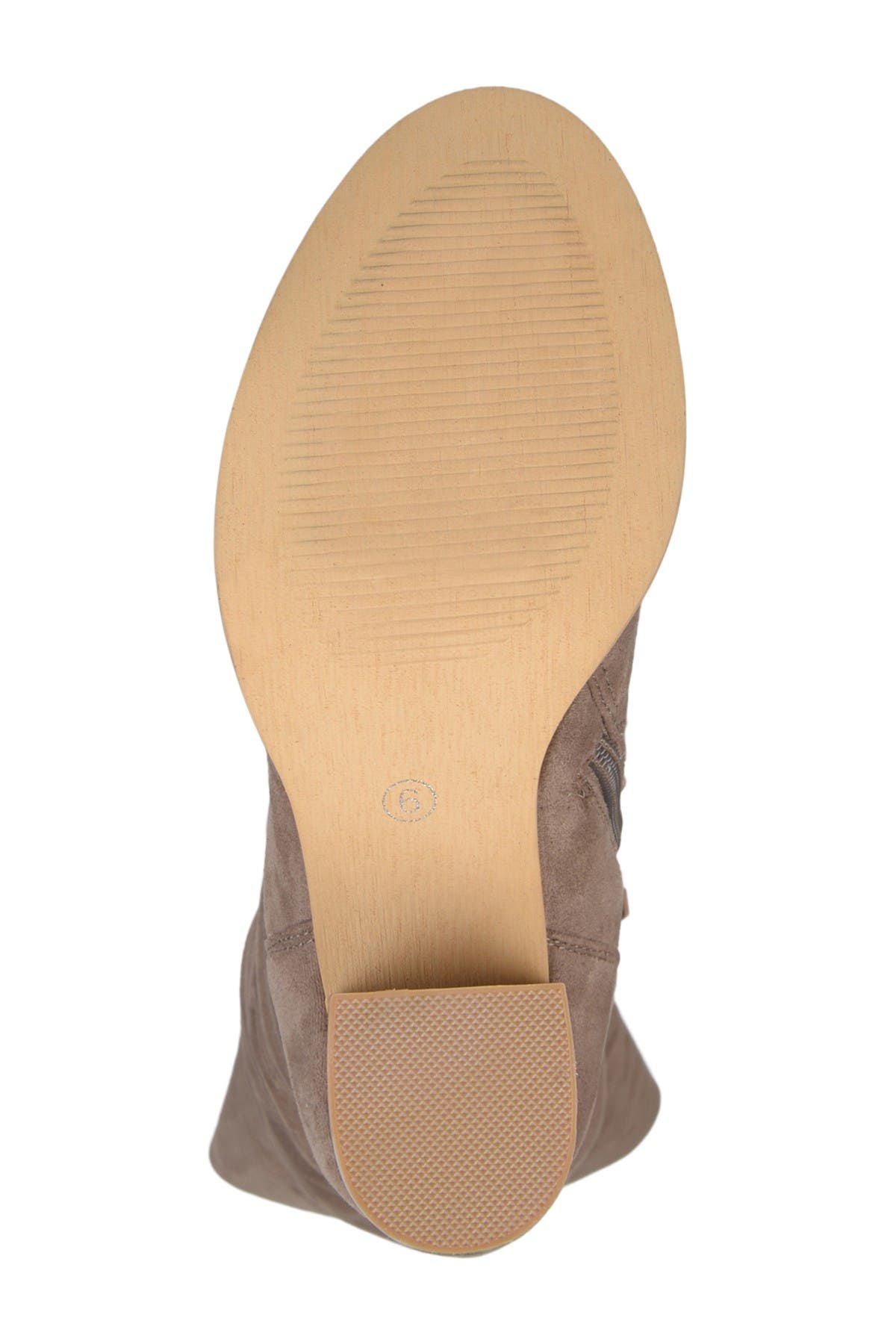 JOURNEE Kaison Ruched Tall Boot - Extra Wide Calf, Alternate, color, TAUPE
