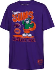 Mitchell & Ness Youth Mitchell & Ness Purple Phoenix Suns Retro Mascot Script T-Shirt