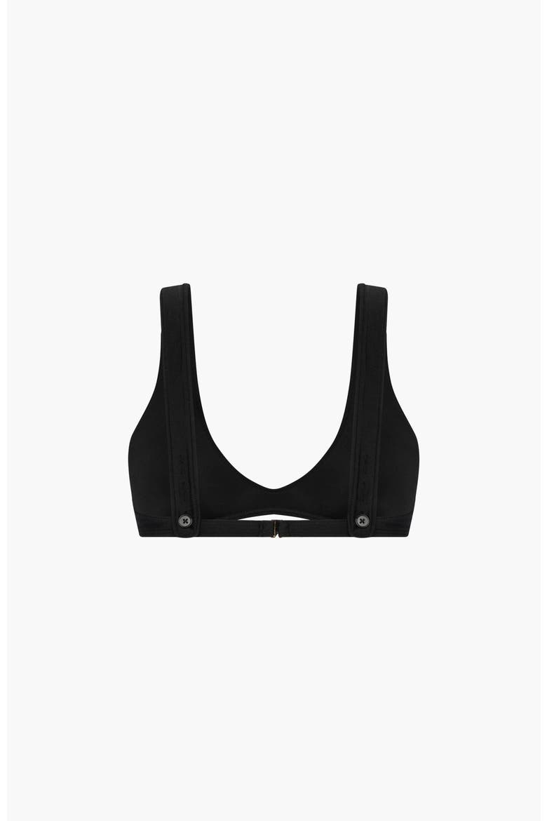 Scoop Neck Bikini Top, Alternate, color, Black