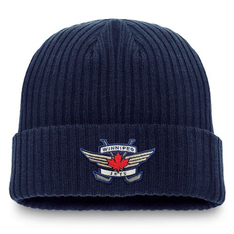 Men's Fanatics Navy Winnipeg Jets Component Cuffed Knit Hat