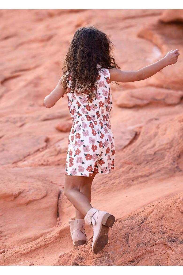 Mavery Floral Romper, Alternate, color, Pink