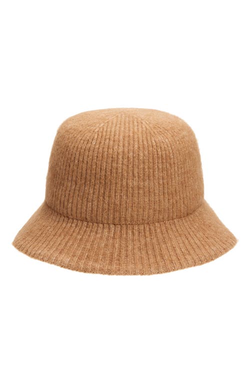 Nordstrom Rib Knit Cloche In Brown