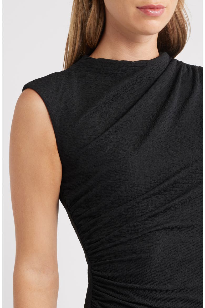Cowl Neck Sleeveless Midi Dress, Alternate, color, ANNE BLACK