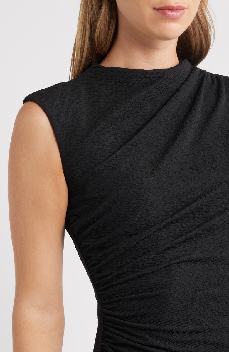 Anne Klein Cowl Neck Sleeveless Midi Dress, Alternate, color, Anne Black