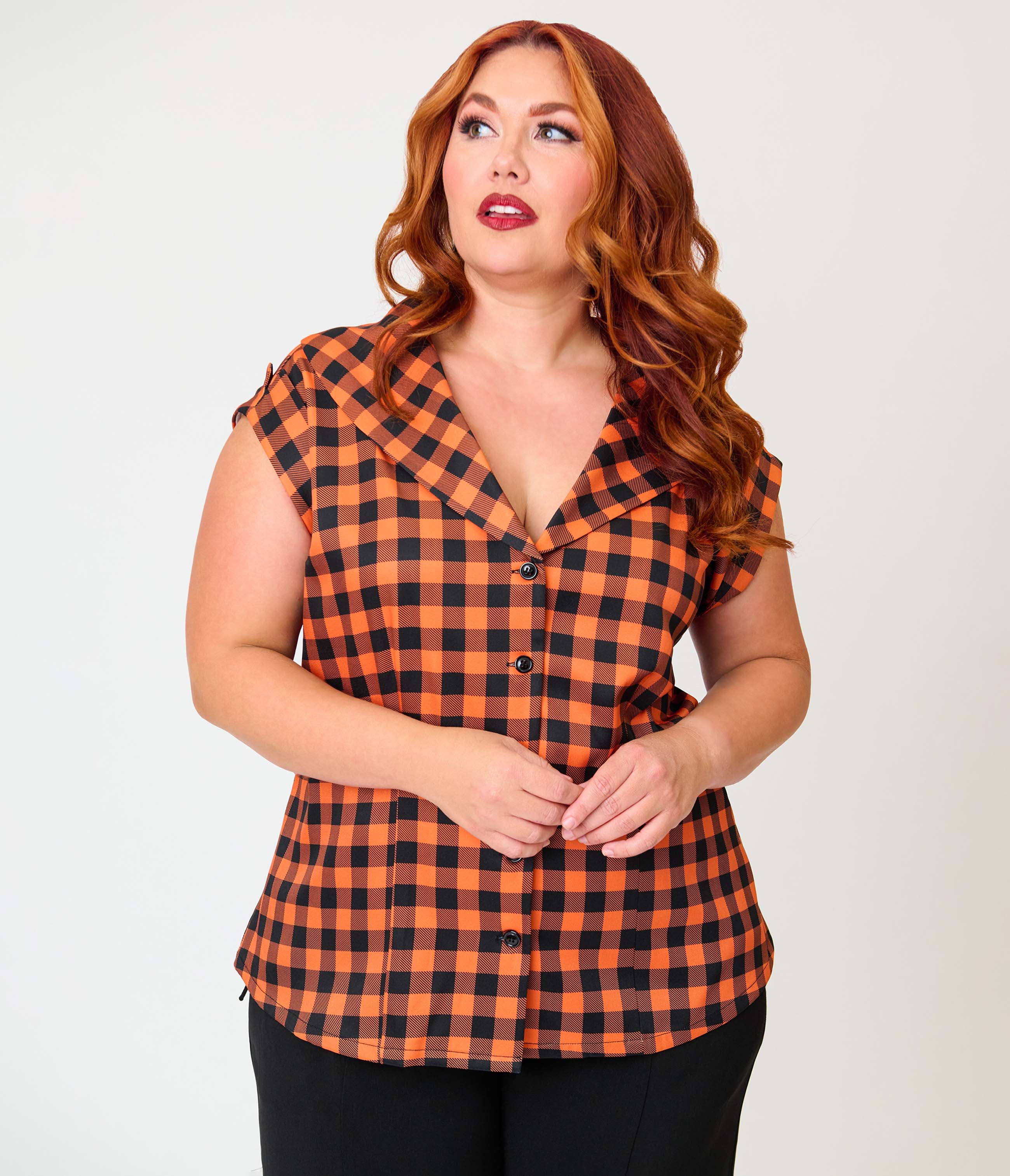 selected Orange Gingham