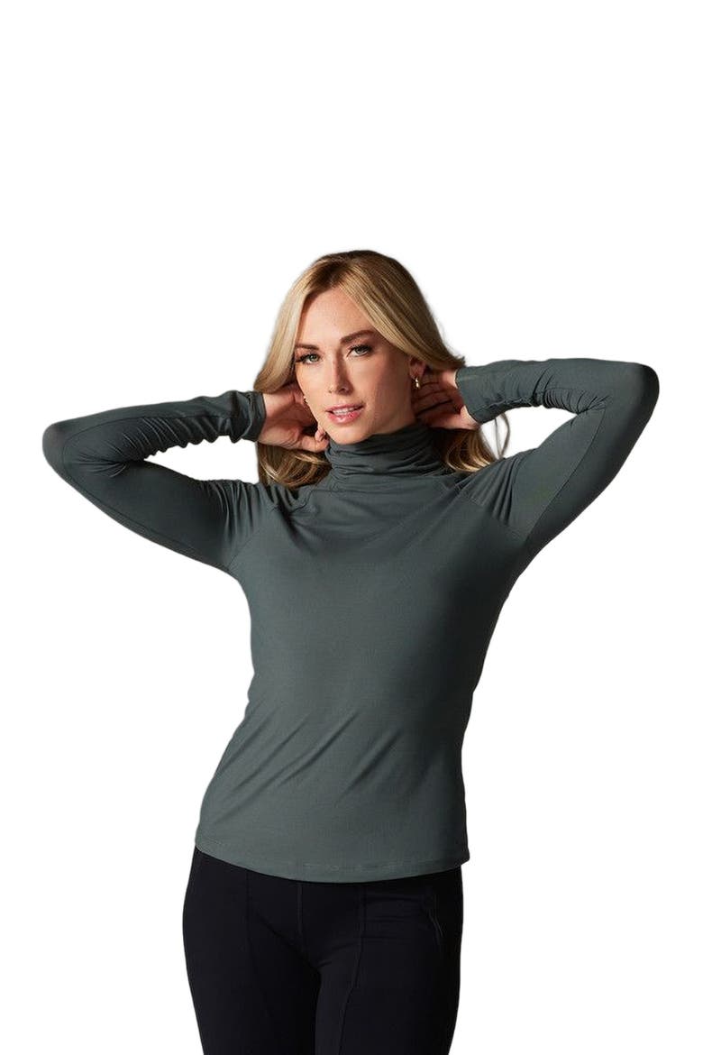 Brushed Tec Knit Chill Turtle Neck, Alternate, color, URBAN