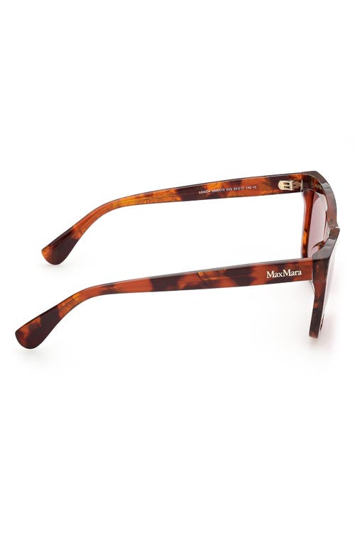 Max Mara 55mm Rectangular Sunglasses