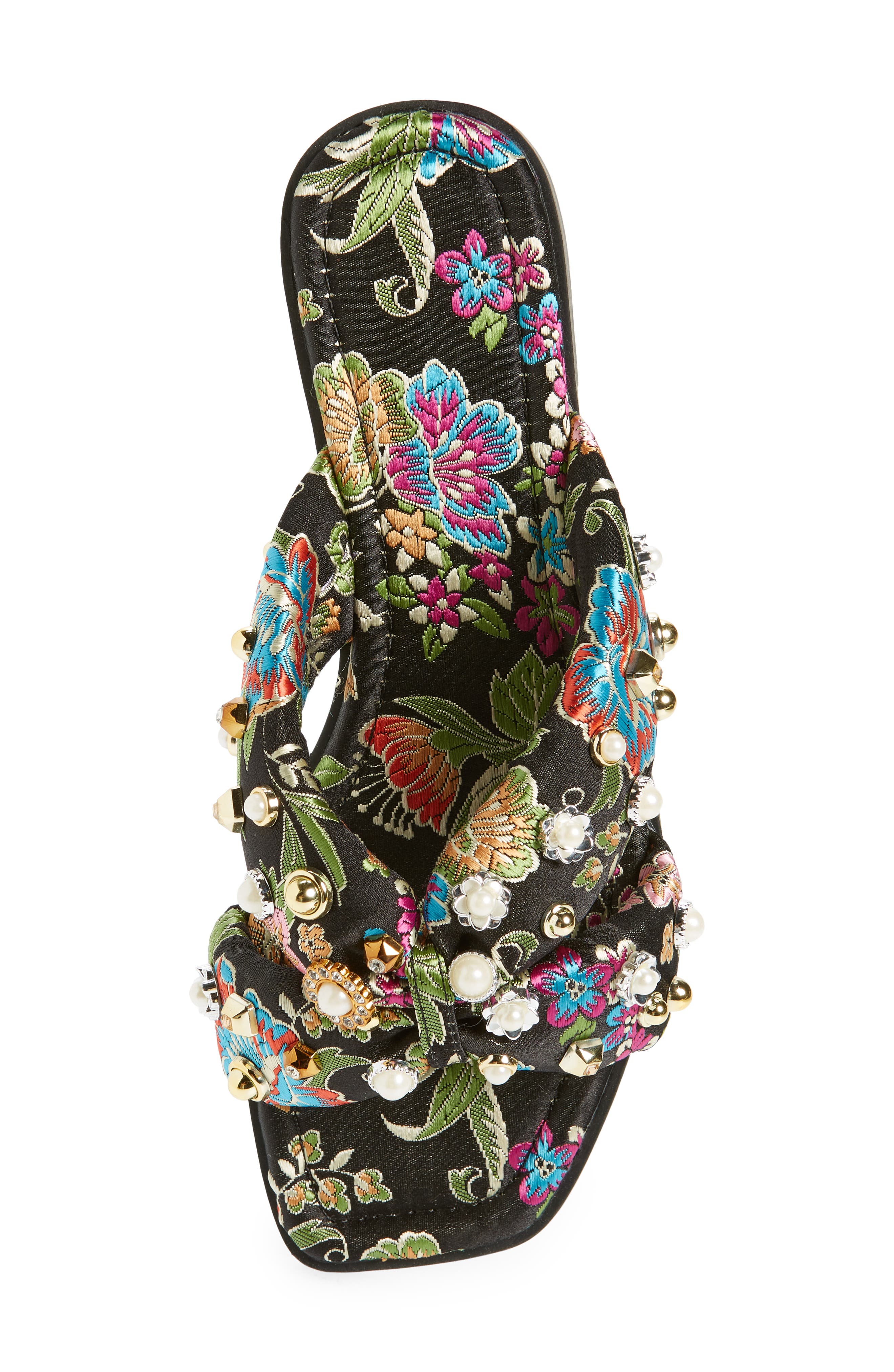 AZALEA WANG Ramsey Embellished Sandal, Alternate, color, 