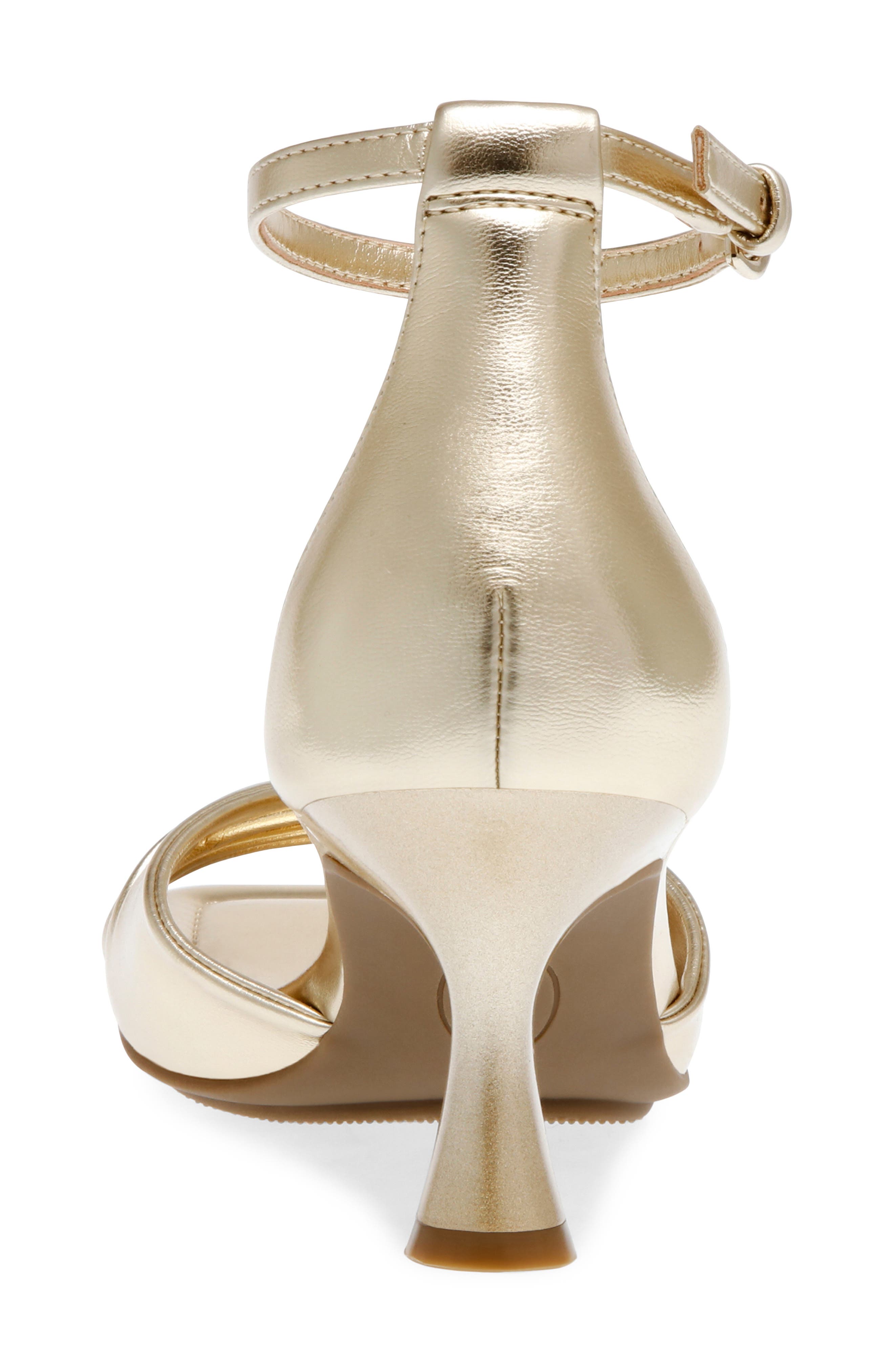 Jessie Ankle Strap Sandal, Alternate, color, LIGHT GOLD SMOOTH