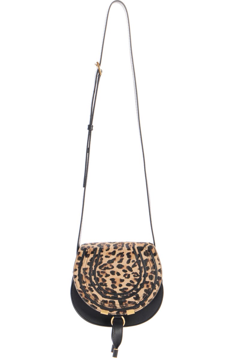 Chloé Small Marcie Genuine Calf Hair & Leather Crossbody Bag, Alternate, color,