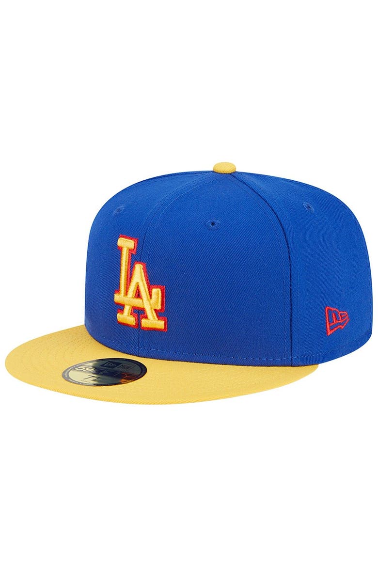 Men's New Era  Royal/Yellow Los Angeles Dodgers Empire 59FIFTY Fitted Hat, Alternate, color, Royal
