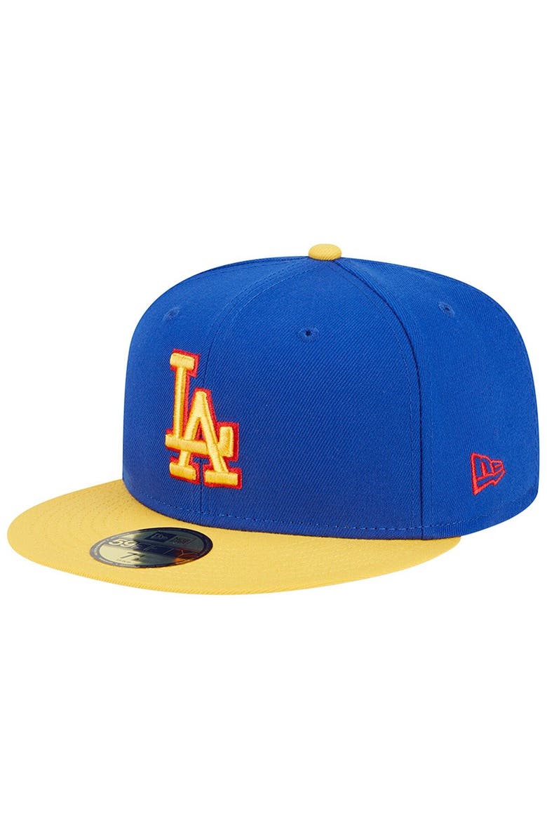 New Era Men's New Era Royal/Yellow Los Angeles Dodgers Empire 59FIFTY Fitted Hat, Alternate, color, Royal