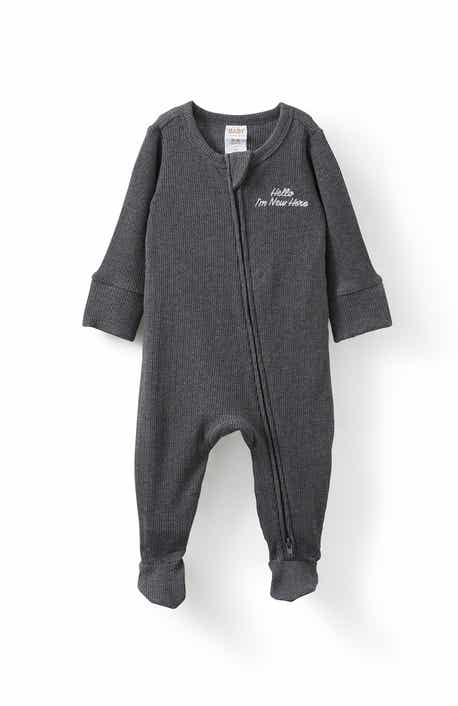 Organic Pointelle Zip All In One Romper