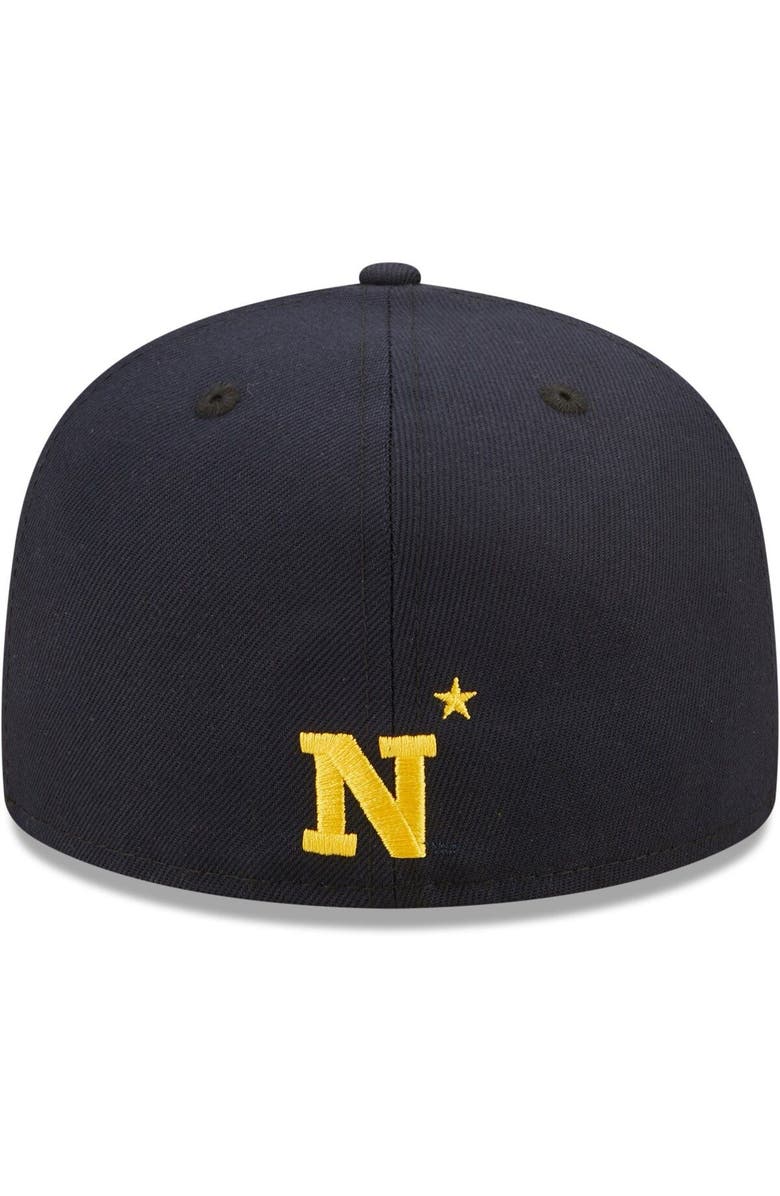 New Era Men's New Era Navy Navy Midshipmen Script Original 59FIFTY Fitted Hat, Alternate, color, Navy
