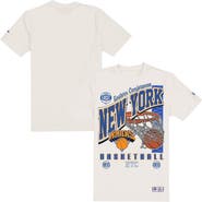 New Era Men's New Era  Cream New York Knicks Oversized City Edition Remix Vintage T-Shirt