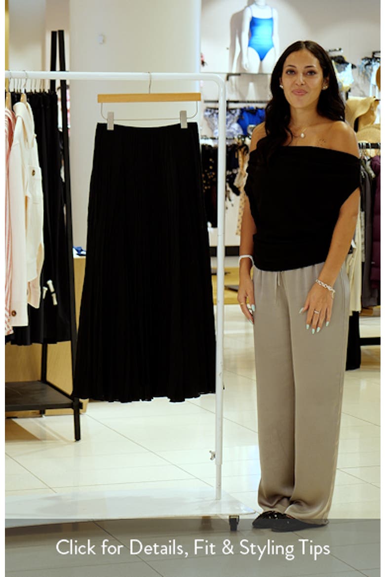 Crinkled Maxi Skirt video