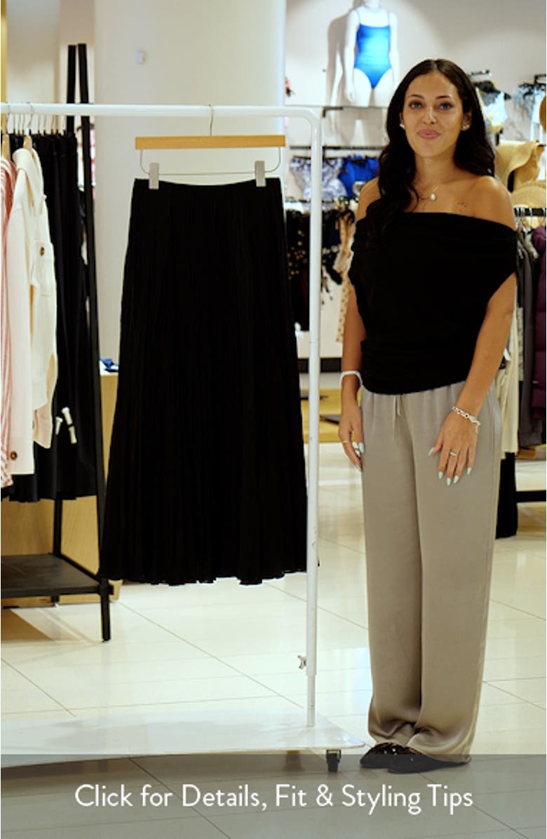 Crinkled Maxi Skirt, sales video thumbnail