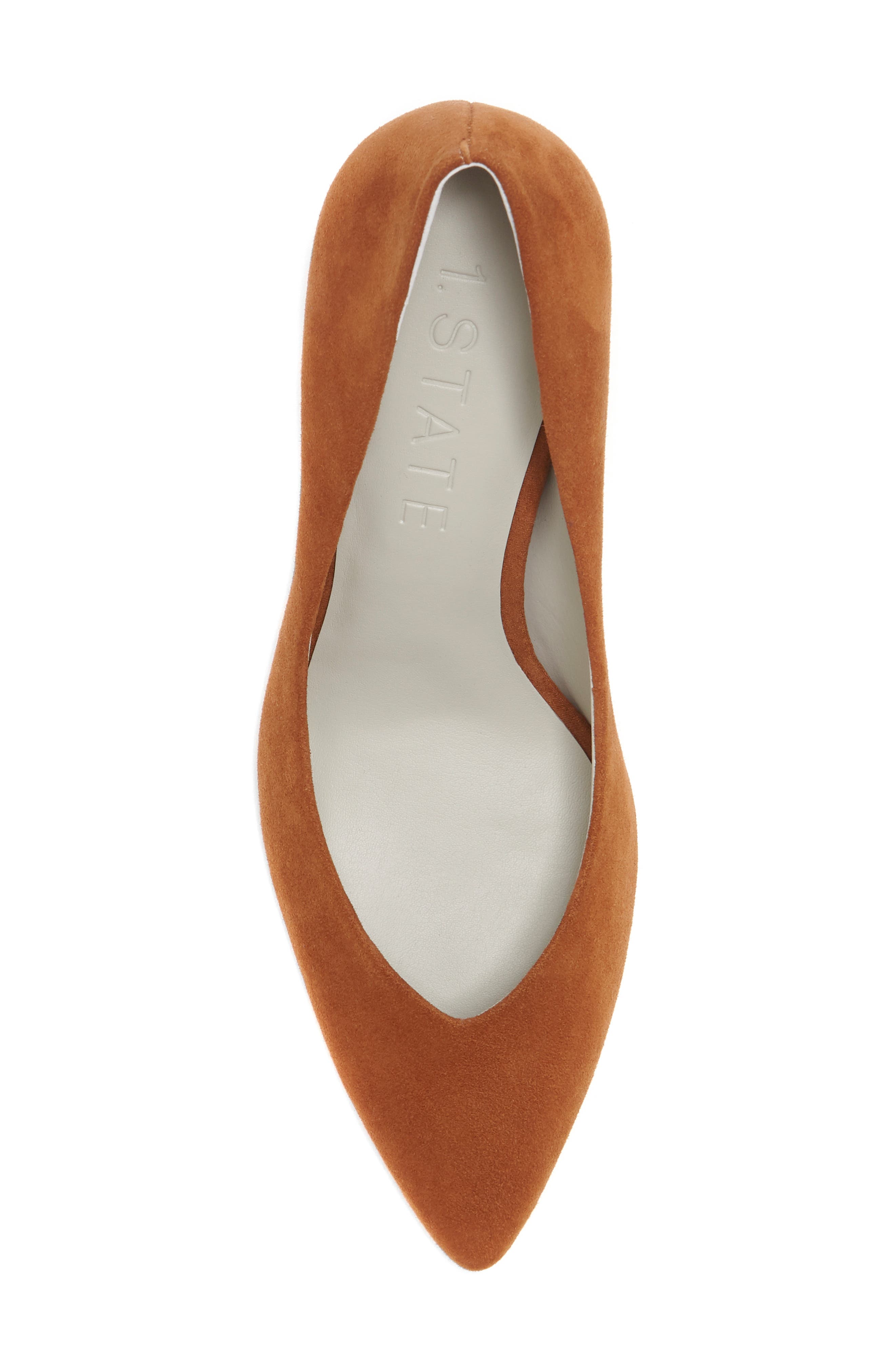 Saffy Block Heel Pump, Alternate, color, WHISKEY SUEDE