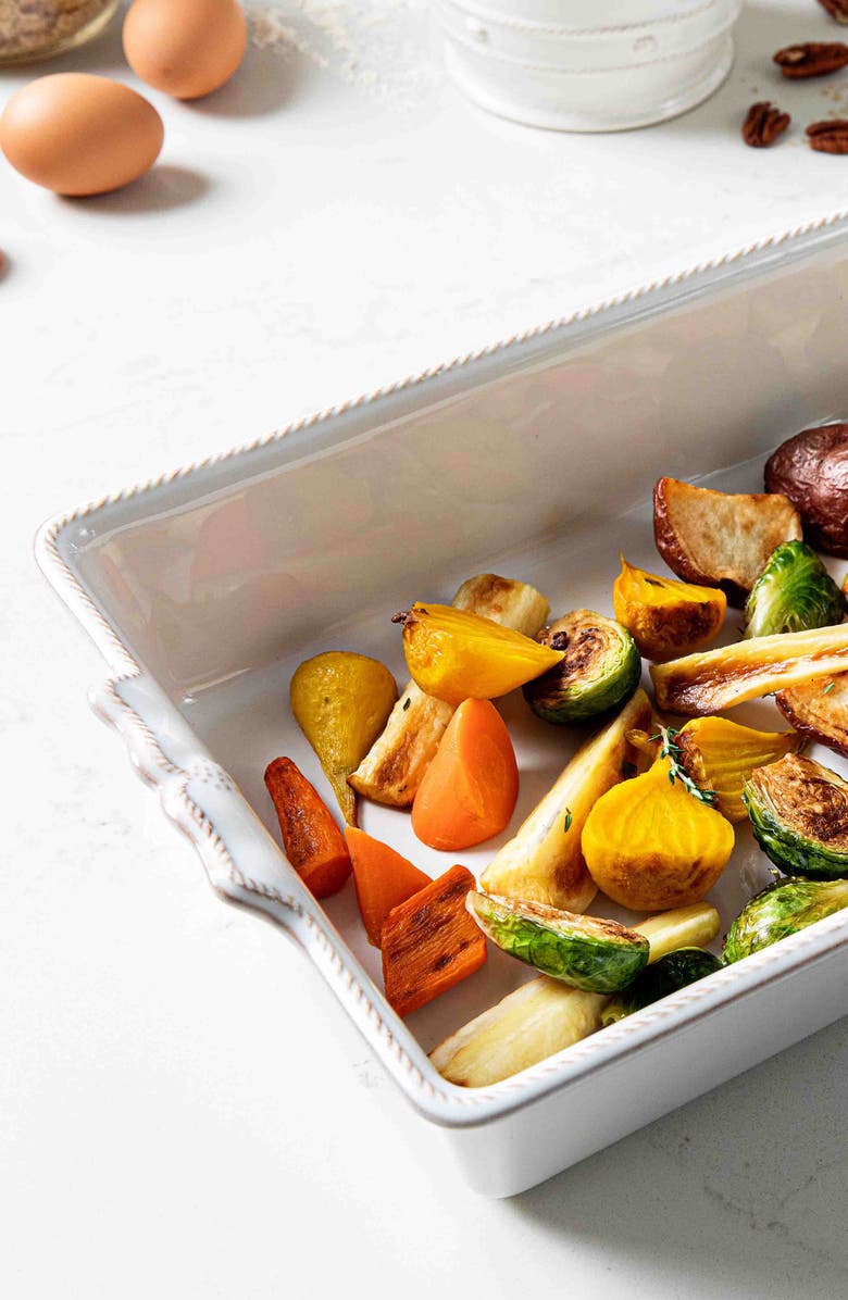 Juliska Berry & Thread 13-Inch Rectangular Ceramic Baking Dish, Alternate, color, Whitewash