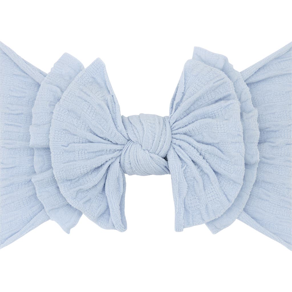 Baby Bling Waffle Knit Headband In Blue