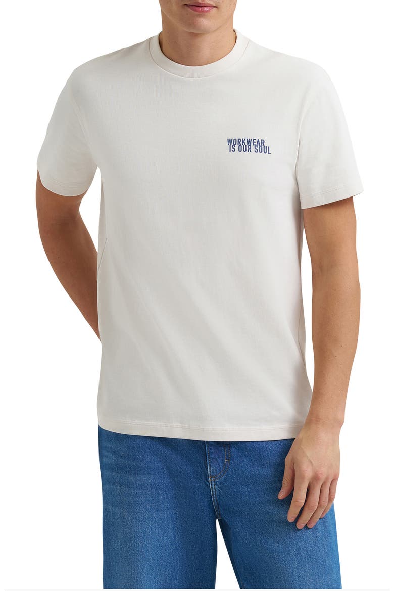 Crewneck Graphic T-Shirt, Main, color, ECRU