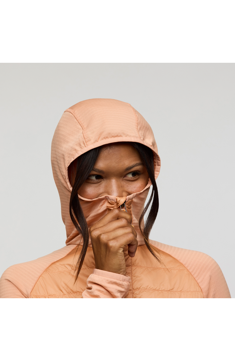 Cotopaxi Capa Hybrid Insulated Hooded Jacket - Women's, Alternate, color, Apricot/Faded Brick
