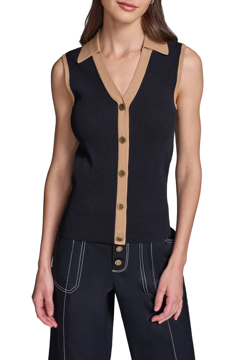 Rib Sweater Vest, Main, color, MIDNIGHT NAVY/ CARTOUCHE