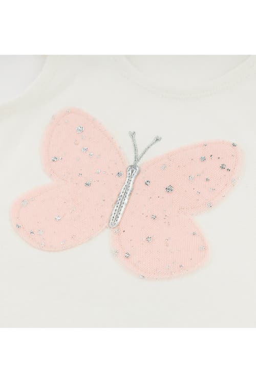 OH BABY OH BABY! BUTTERFLY PINK/PINK SILVER TULLE FLUTTER TANK