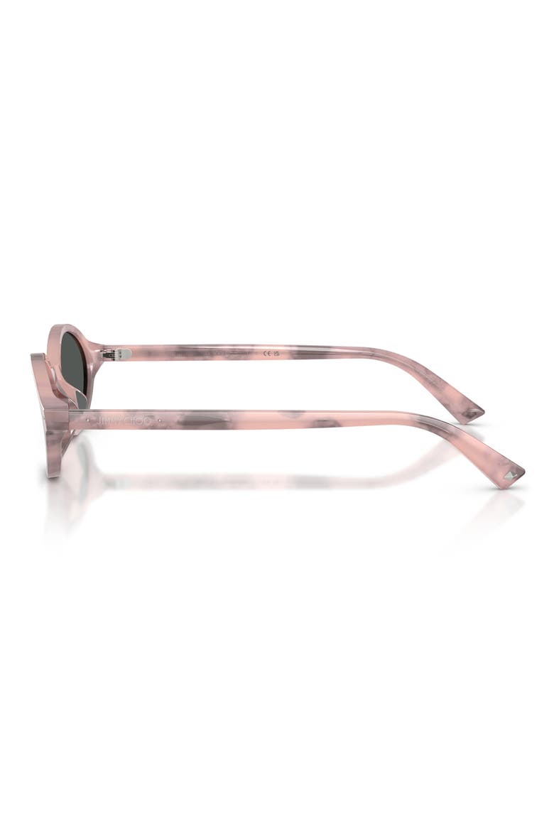 51mm Oval Sunglasses, Alternate, color, ROSE HAVANA / DARK GREY