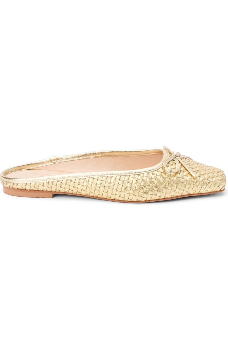 Matisse Remy Square Toe Mule, Alternate, color, Gold Weave