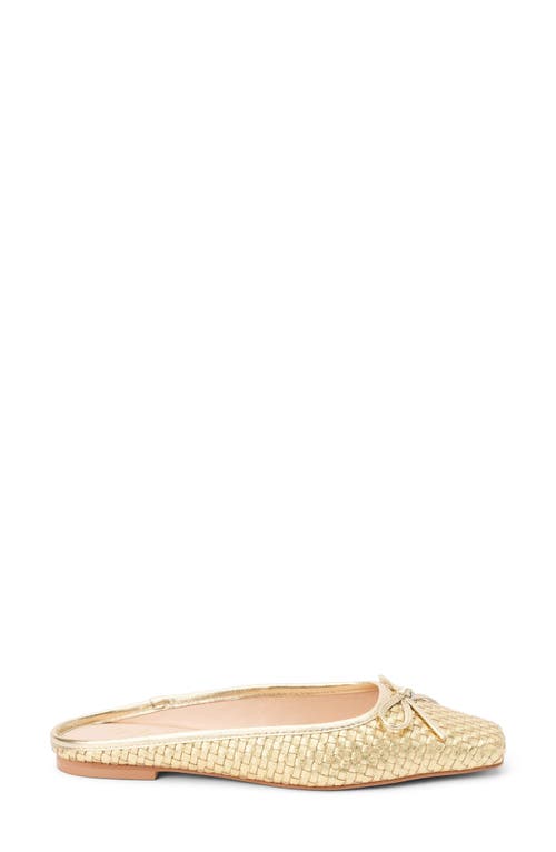 Matisse Remy Square Toe Mule In Gold