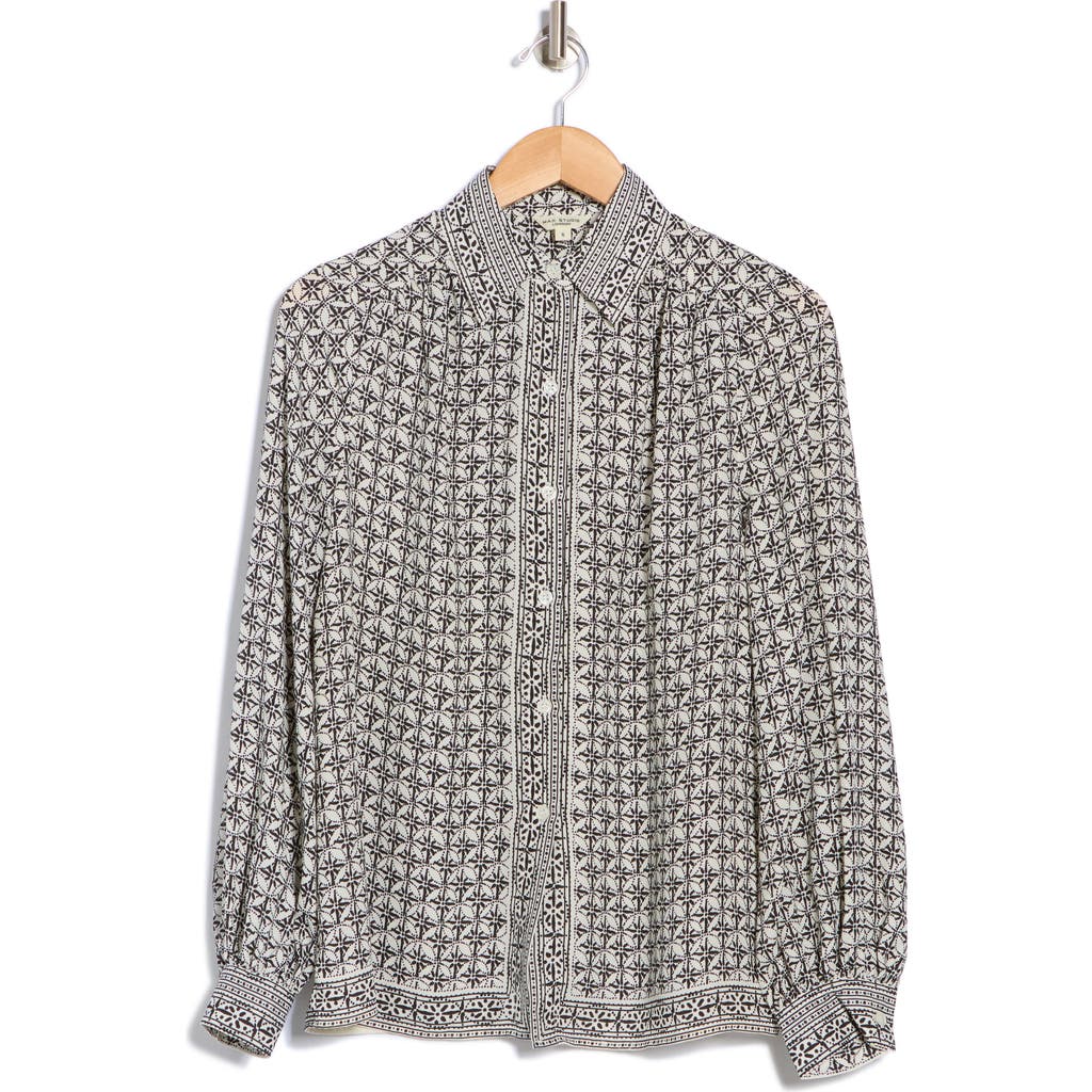 MAX STUDIO MAX STUDIO LONG SLEEVE BUTTON-UP SHIRT