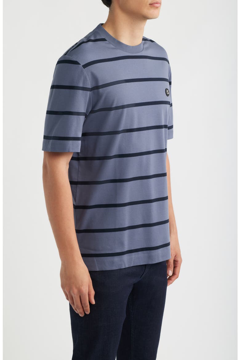 C-Taut Stripe T-Shirt, Alternate, color, OPEN BLUE
