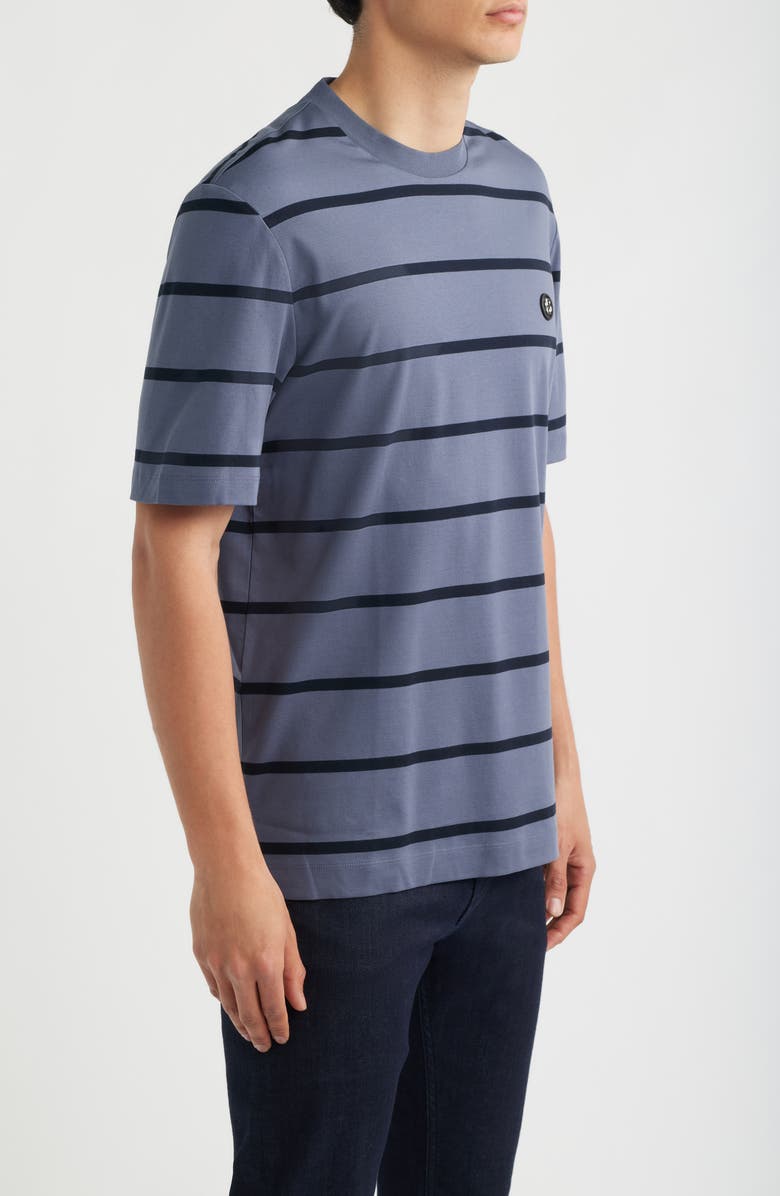 BOSS C-Taut Stripe T-Shirt, Alternate, color, Open Blue