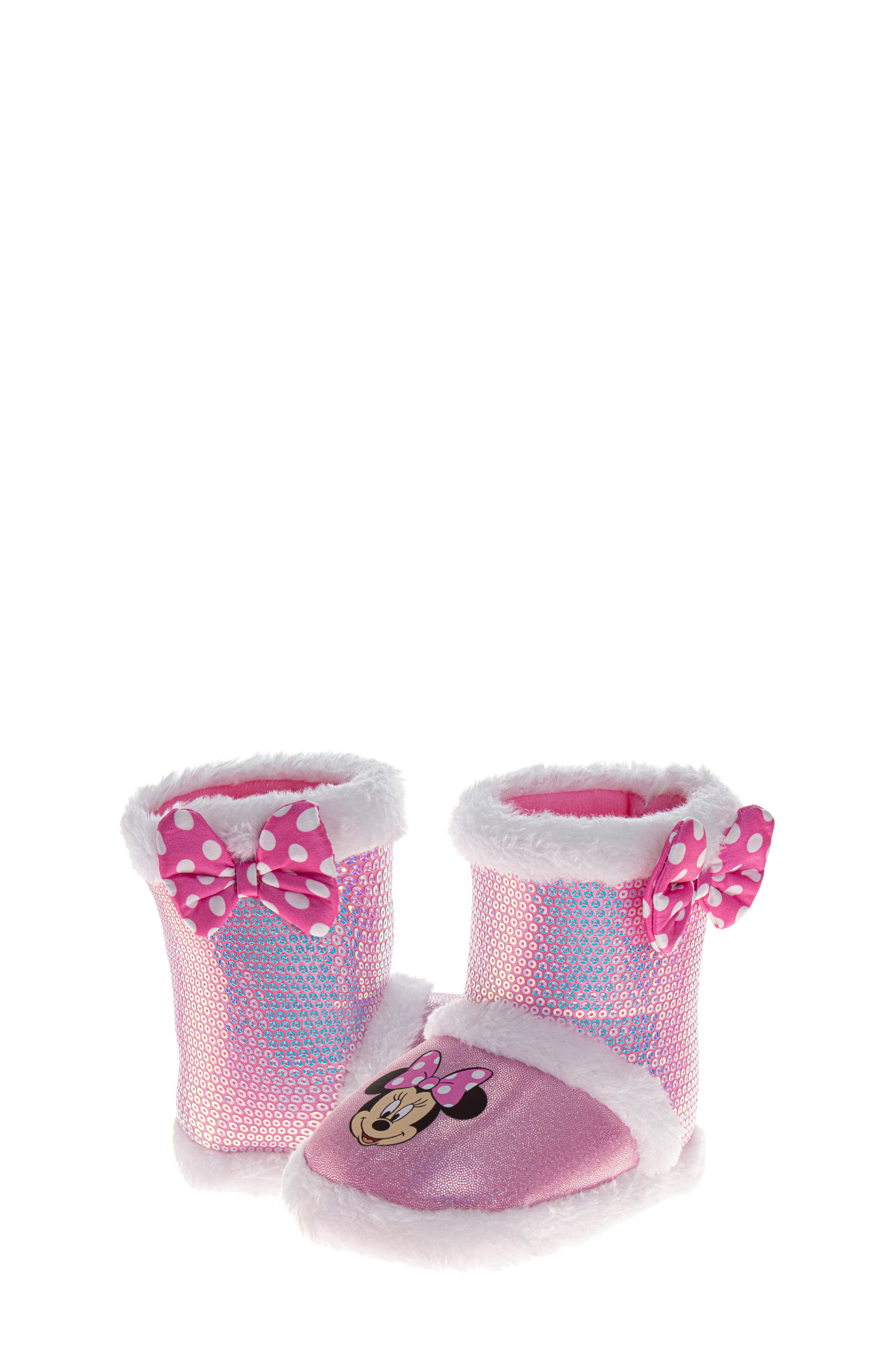 JOSMO Kids' Disney Minnie Mouse Slipper Boot, Alternate, color, 
