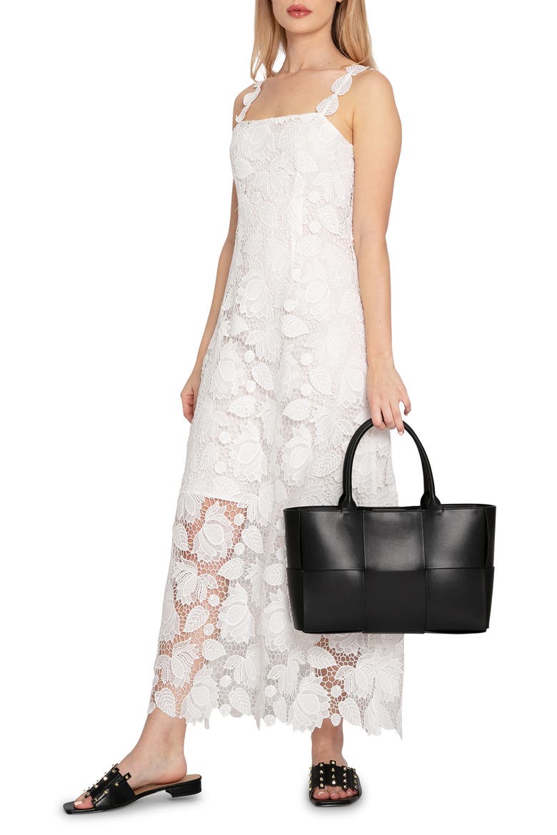 Songbird Lace Maxi Dress, Alternate, color, WHITE