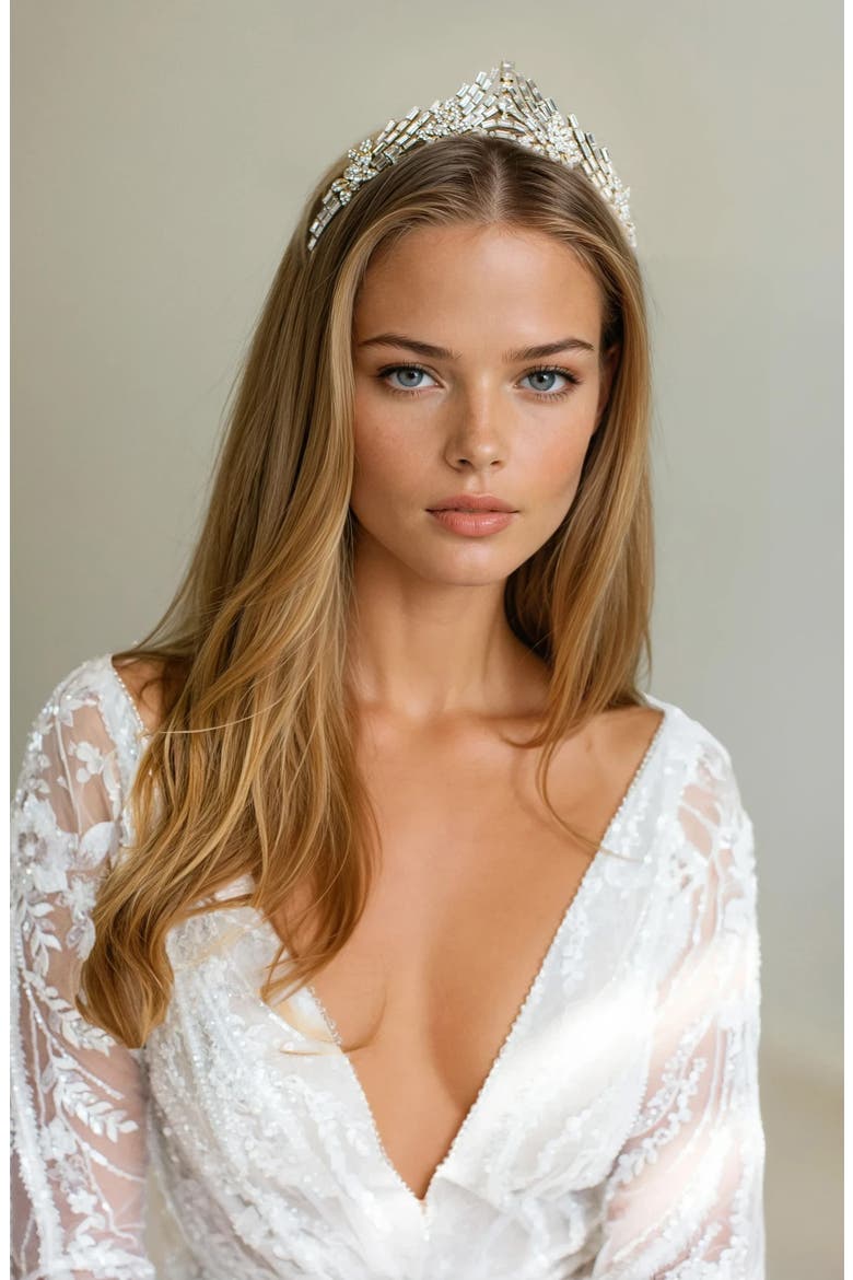 Crystal Tiara, Alternate, color, GOLD
