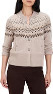 NIC+ZOE Fair Isle Knit Bomber Jacket