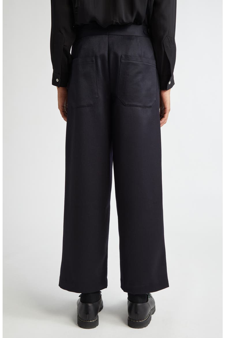 Numerals Wool Trousers, Alternate, color, NAVY