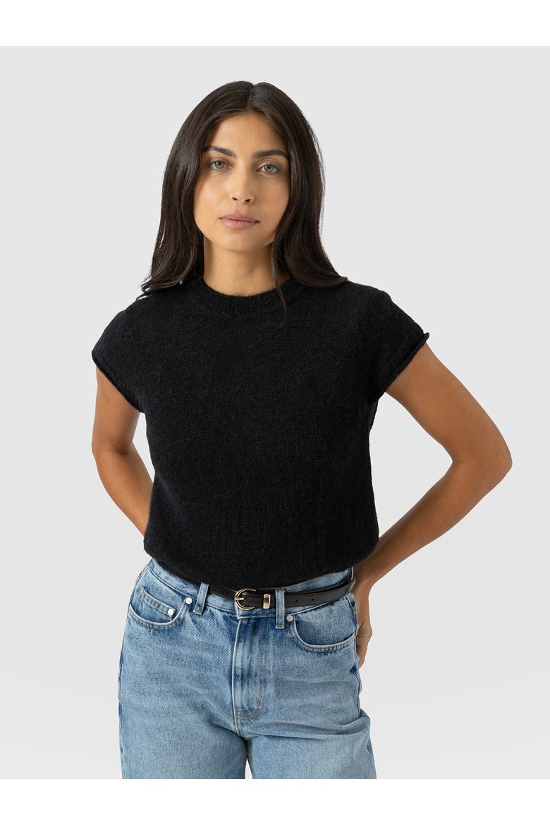 Ariella Baby Tee, Alternate, color, Black