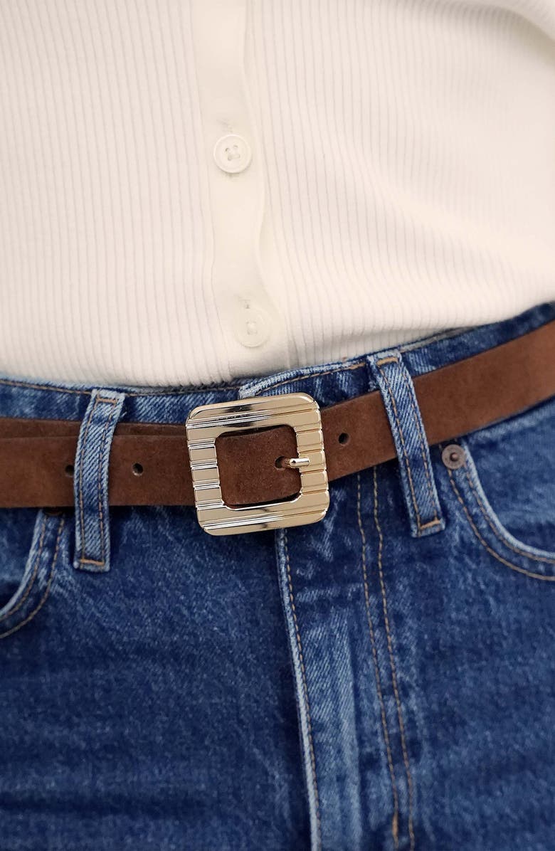 Ettika Suede Belt, Alternate, color, Warm Truffle