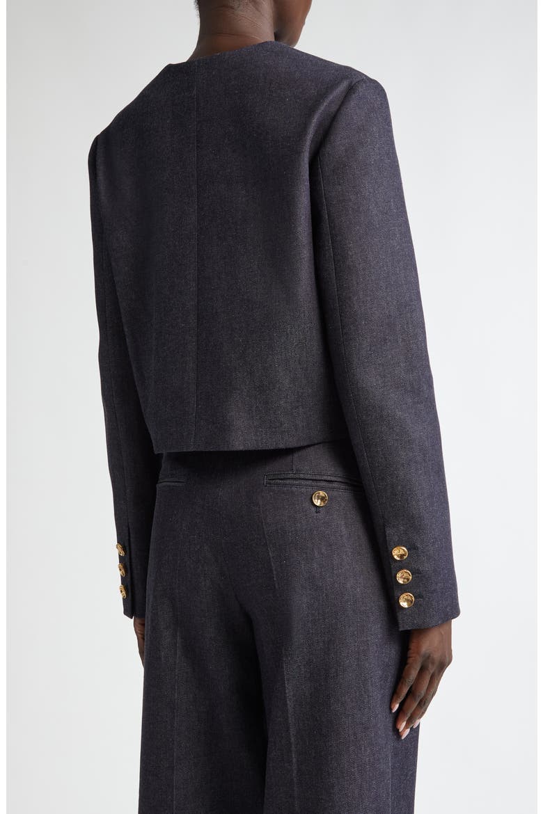 Bernadette Cotton Jacket, Alternate, color, BERRY BLUE