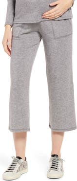 Maternal America Wide Leg Crop Maternity Pants