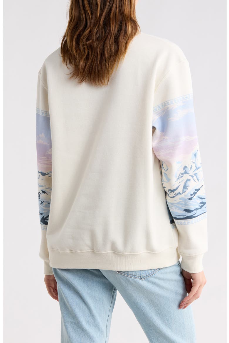 Park City Scene Crewneck Sweatshirt, Alternate, color, MARSHALLOW