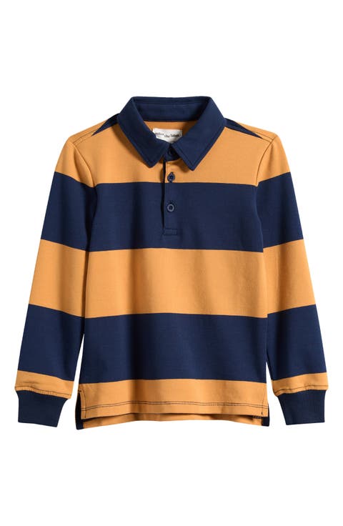 Kids' Stripe Cotton Rugby Shirt (Toddler & Little Kid)