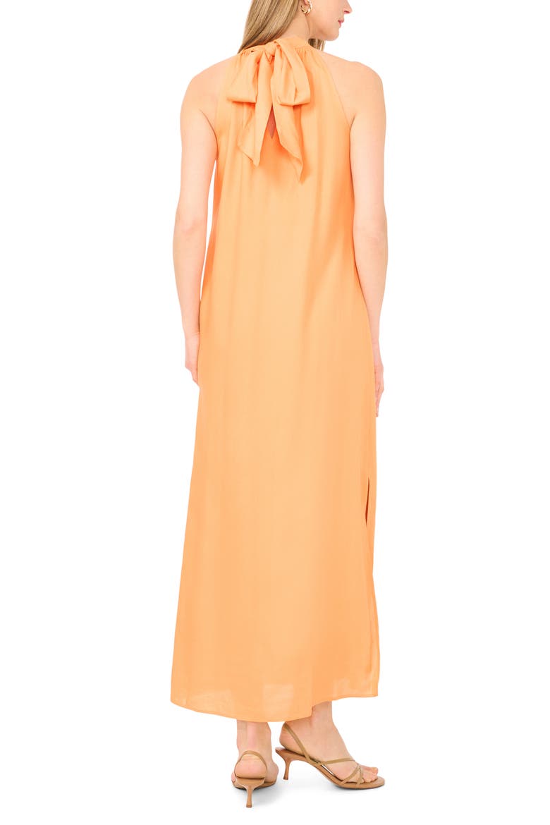 Halter Maxi Dress, Alternate, color, TANGERINE