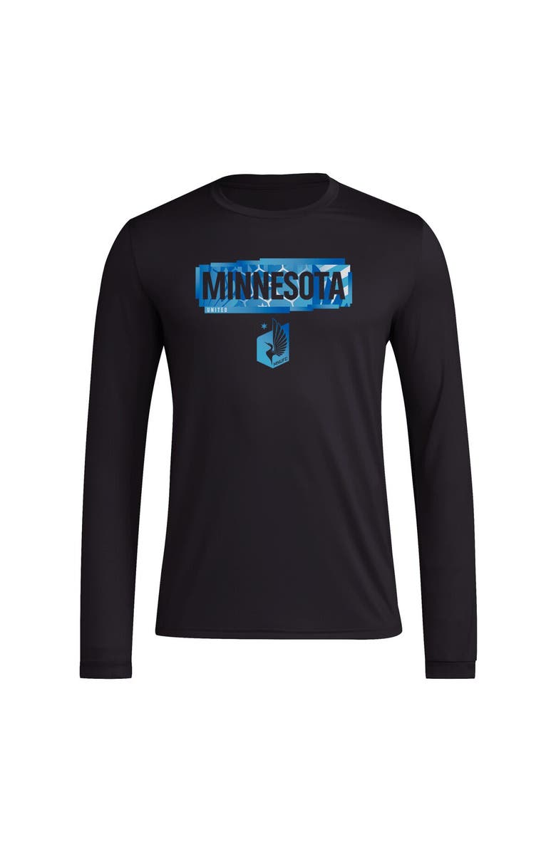 adidas Men's adidas Black Minnesota United FC Local Pop AEROREADY Long Sleeve T-Shirt, Alternate, color, 
